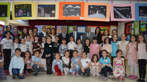 Karadeniz Bakır İlkokulunda Resim Sergisi Açıldı.