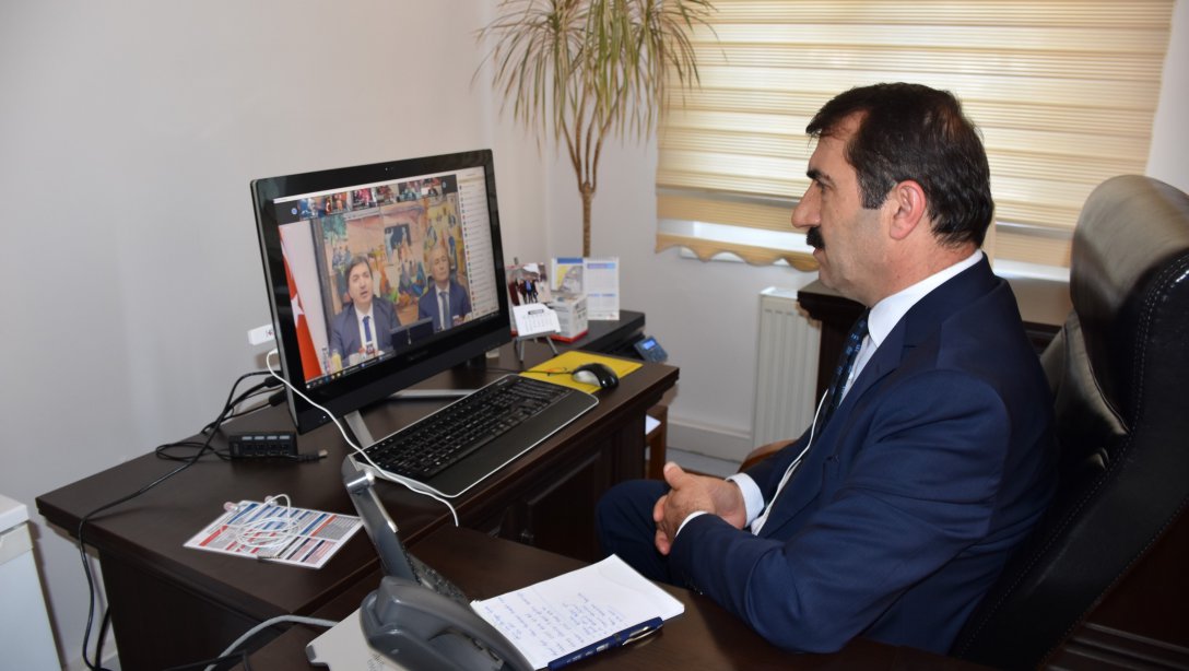 İl Müdürü Fahri ACAR Milli Eğitim Bakanlığı Telekonferans Toplantısına Katıldı