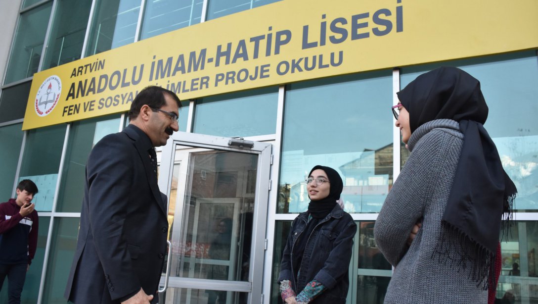 İl Mili Eğitim Müdürümüz Fahri ACAR Artvin Anadolu İmam Hatip Lisesini Ziyaret Etti